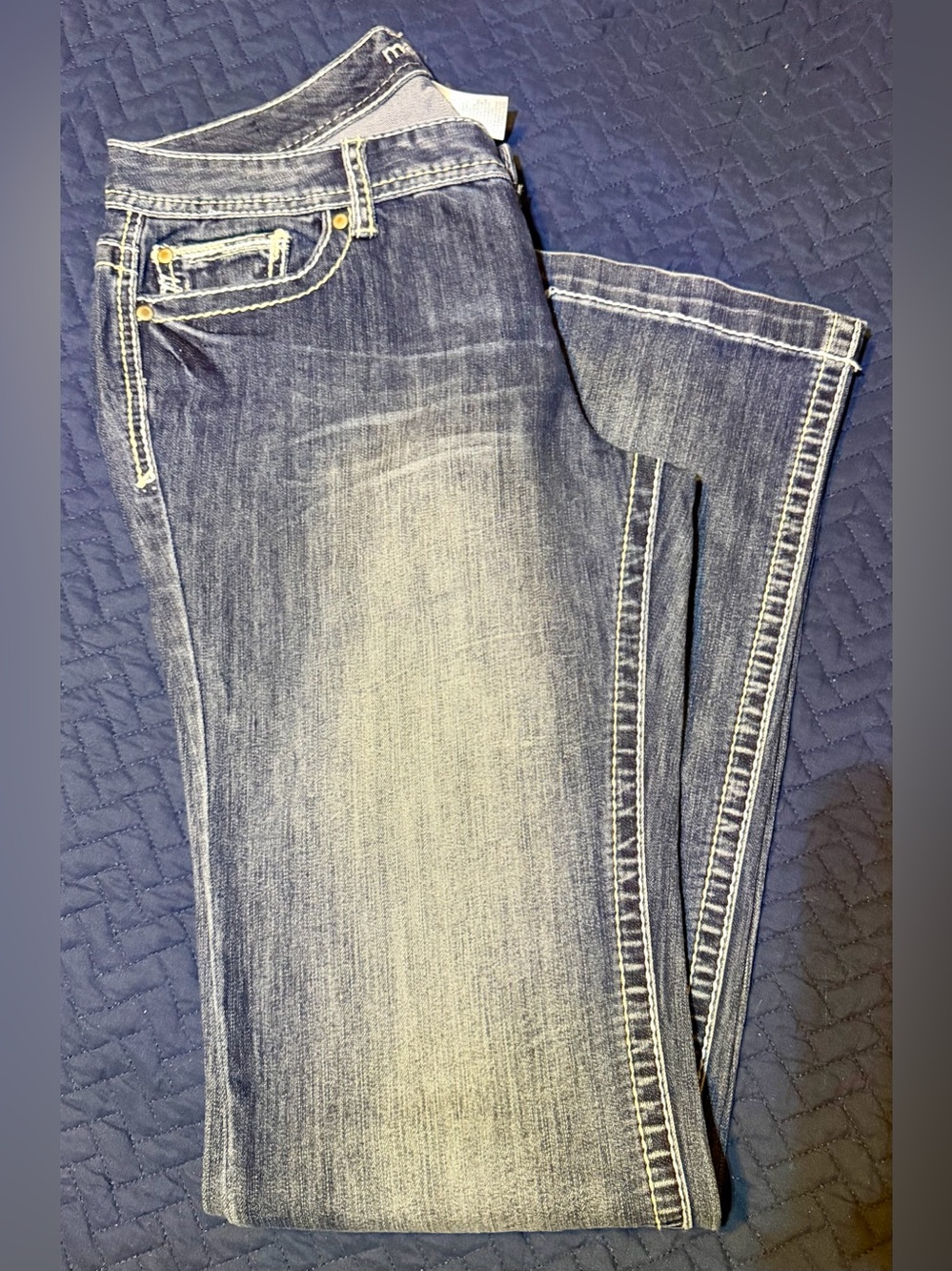 Classic Faded Bootcut Jeans